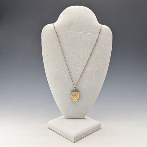 英国ヴィンテージ 14ctロールドゴールド 本型ロケットペンダント ネックレス