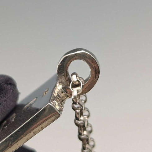 1977 British vintage sterling silver ingot pendant, 1/2 troy ounce, with sterling silver chain