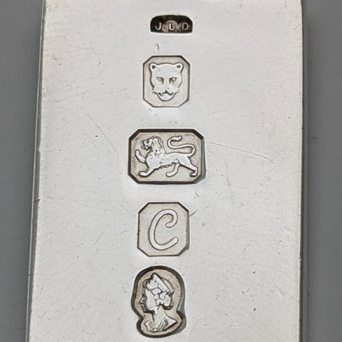 1977年 英国ヴィンテージ 純銀インゴットペンダント 1/2トロイオンス 純銀チェーン付