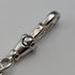 Circa 1900 British antique sterling silver Albert chain, 25g sterling silver compass fob