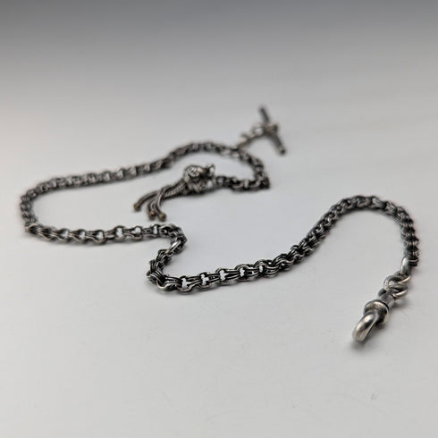 19 世紀末英國古董純銀阿爾貝蒂娜 12 克純銀流蘇吊墜