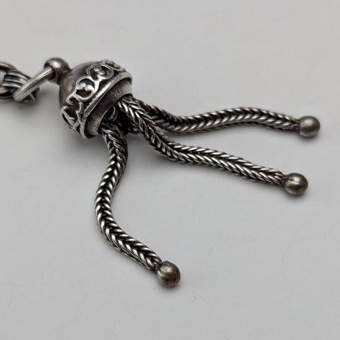 19 世紀末英國古董純銀阿爾貝蒂娜 12 克純銀流蘇吊墜