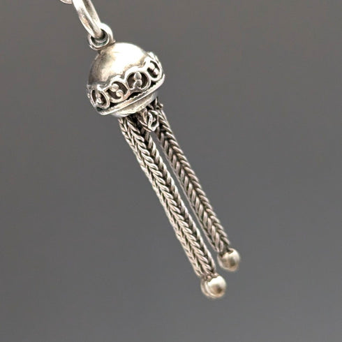 19 世紀末英國古董純銀阿爾貝蒂娜 12 克純銀流蘇吊墜