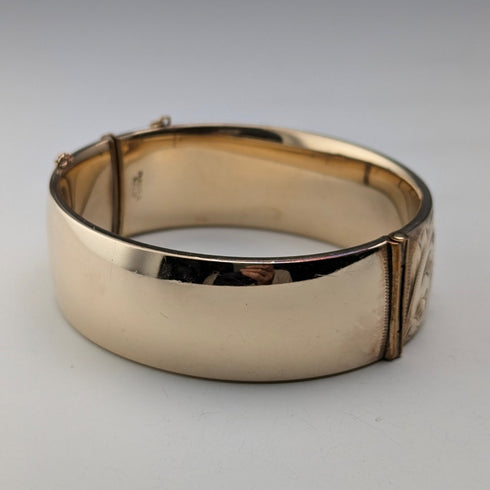 北欧ヴィンテージ 9ctゴールド極厚ロールドゴールド製 ブレスレット Georg Jensen