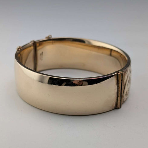 北欧ヴィンテージ 9ctゴールド極厚ロールドゴールド製 ブレスレット Georg Jensen