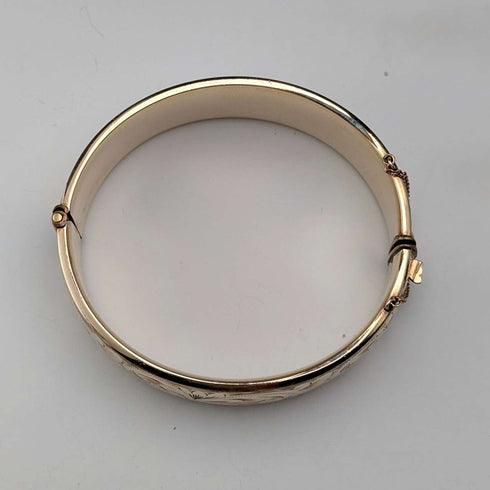北欧ヴィンテージ 9ctゴールド極厚ロールドゴールド製 ブレスレット Georg Jensen