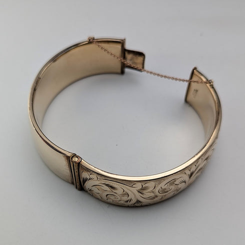 北欧ヴィンテージ 9ctゴールド極厚ロールドゴールド製 ブレスレット Georg Jensen