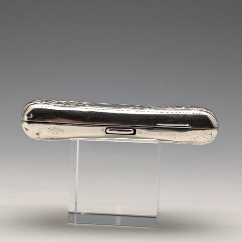 1905年 英国アンティーク 純銀製 シガレットケース 60g Samuel M Levi