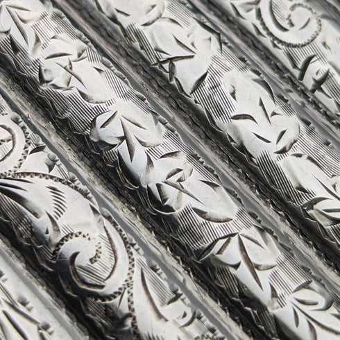 1905年 英国アンティーク 純銀製 シガレットケース 60g Samuel M Levi