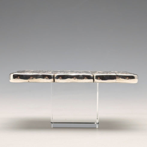 1897 British antique sterling silver card case 66g George Randle