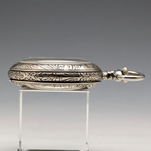 Antique ROSSKOPF pocket watch, circa 1900, 55mm diameter, railway watch, functional.