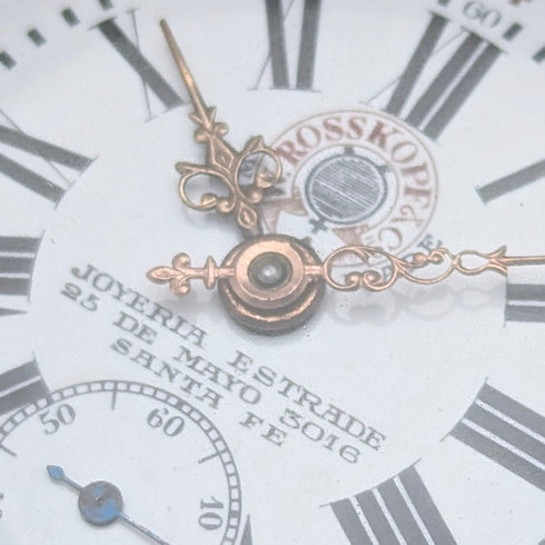 Antique ROSSKOPF pocket watch, circa 1900, 55mm diameter, railway watch, functional.