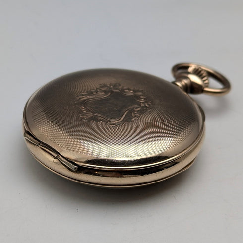 Antique Swiss Modernista Jumping Hour Retrograde Pocket Watch in good working order