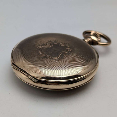 Antique Swiss Modernista Jumping Hour Retrograde Pocket Watch in good working order