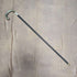 1918 British antique men's pure silver decorated horn handle walking stick 82cm