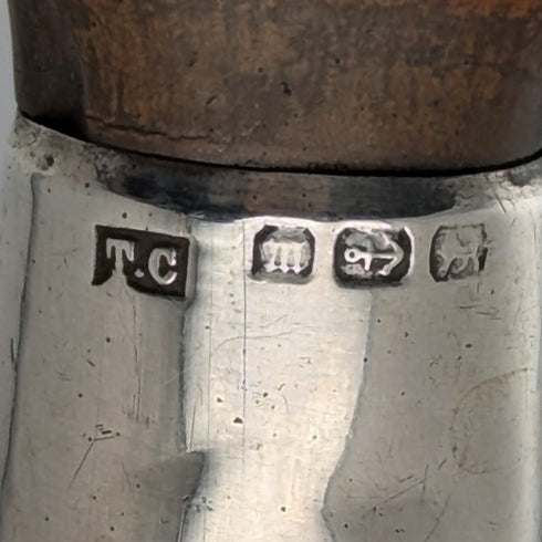 1886 British Antique Riding Crop with Antlers, 50cm