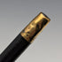 1883 British antique ladies clutch handle pure silver decorated walking stick 81cm
