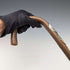 Vintage Men's European Tourist Walking Stick, Brown Shaft, 88cm