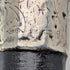 1918 British antique men's pure silver decorated horn handle walking stick 82cm