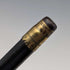 1918 British antique men's pure silver decorated horn handle walking stick 82cm