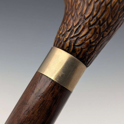 British Vintage Men's Cane Resin Duck Head Handle 91cm