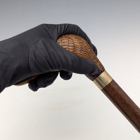 British Vintage Men's Cane Resin Duck Head Handle 91cm
