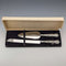 1960 British Vintage Sterling Silver Handle Cake Slicer & Bread Knife Harrison Brothers