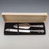 1960 British Vintage Sterling Silver Handle Cake Slicer & Bread Knife Harrison Brothers