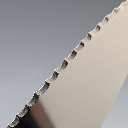 1960 British Vintage Sterling Silver Handle Cake Slicer & Bread Knife Harrison Brothers