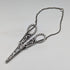 Antique early 19th century sterling silver chatelaine sewing scissors with case