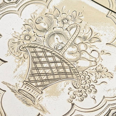 十九世紀末英國古董鍍銀名片盒