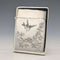 1897 British antique sterling silver card case with Japonism decoration, 75g, Mappin & Webb