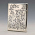 1897 British antique sterling silver card case with Japonism decoration, 75g, Mappin & Webb
