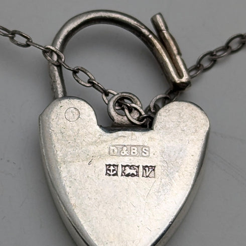 1970年 英国ヴィンテージ 純銀製 チャームブレスレット 78g D&BS