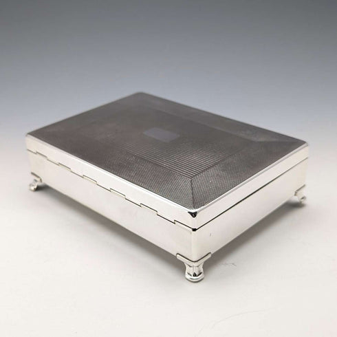 Vintage British silver plated cigarette box Aristrocrat