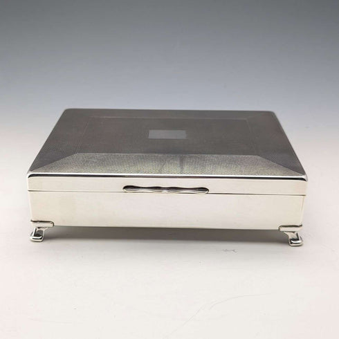 Vintage British silver plated cigarette box Aristrocrat
