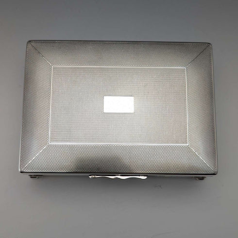Vintage British silver plated cigarette box Aristrocrat