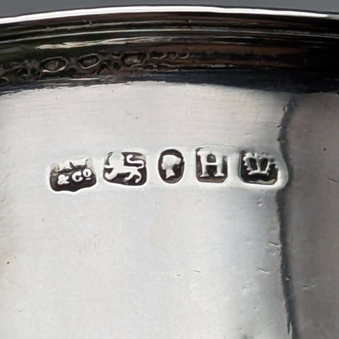1851 British antique sterling silver mug 149g Henry Wilkinson