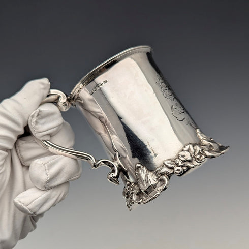 1851 年英國古董純銀馬克杯 149 克亨利威爾金森