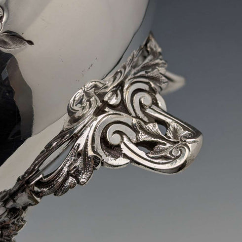 Late 19th Century British Antique Silver Plate Coffee Pot