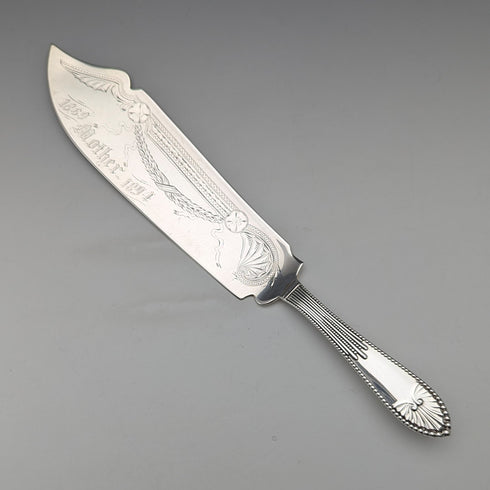 1890年頃 米国アンティーク 純銀製 ケーキサーバ 88g Gorham