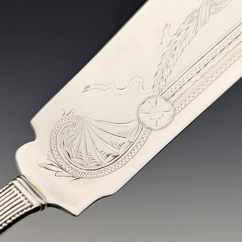 1890年頃 米国アンティーク 純銀製 ケーキサーバ 88g Gorham