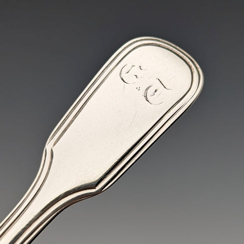 1819 年英國古董純銀茶盒湯匙托馬斯·沃利斯二世和喬納森·海恩