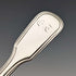 1819 British antique sterling silver tea caddy spoon Thomas Wallis II & Jonathan Hayne