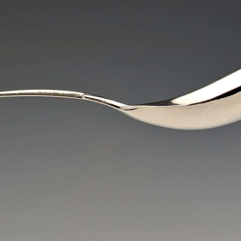 1819 British antique sterling silver tea caddy spoon Thomas Wallis II & Jonathan Hayne