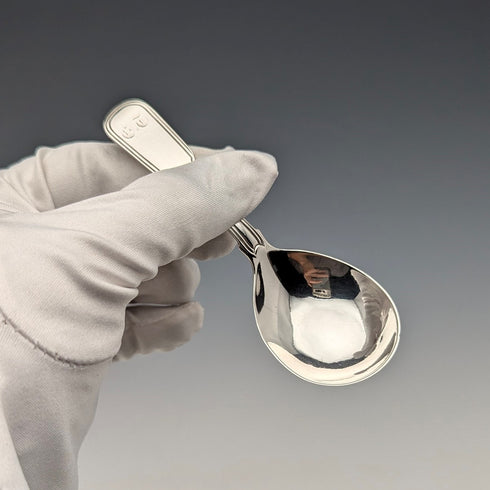 1819 年英國古董純銀茶盒湯匙托馬斯·沃利斯二世和喬納森·海恩