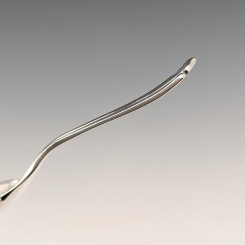 1906 British antique sterling silver tea caddy spoon Atkin Brothers