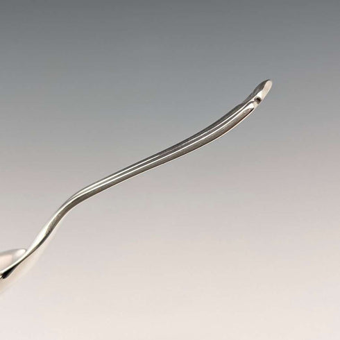 1906 British antique sterling silver tea caddy spoon Atkin Brothers