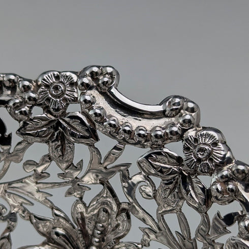 1901 British antique sterling silver dish 127g James Dixon &Sons