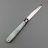 1907 British antique white mother-of-pearl handle, pure silver blade penknife, Arthur Worral Staniforth